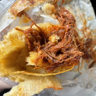 Tamal de res. Filling tasty but masa was bone dry