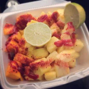 Mango and Pineapple plate