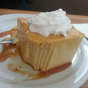 Flan was real good