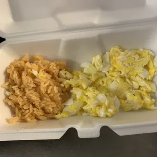 Eggs and rice