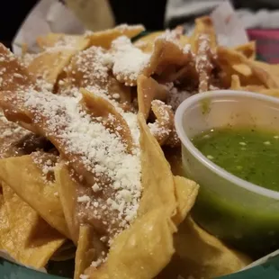 a plate of nachos