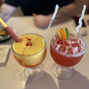 two cocktails