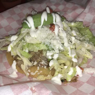 Carnitas Sopes was EXCELLENT!