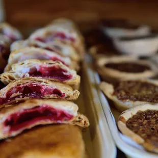 a variety of pastries
