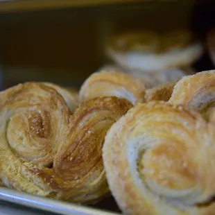 a plate of pastries