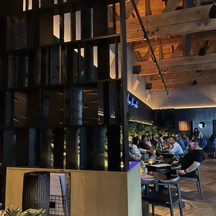 At the hostess stand