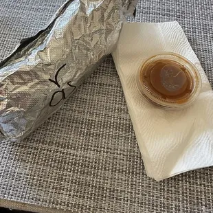 This is what comes with a regular burrito order