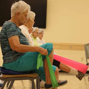 Attend Sit and Be Fit classes to make new friends!