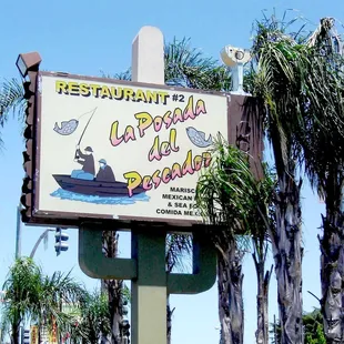 a sign for a restaurant