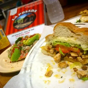 Pollo Torta for you Gringo that be Chicken Sandwich