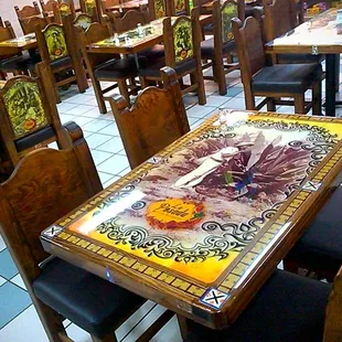 Uniquely designed tables brand new Love