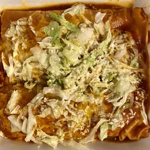 CHICKEN ENCHILADAS