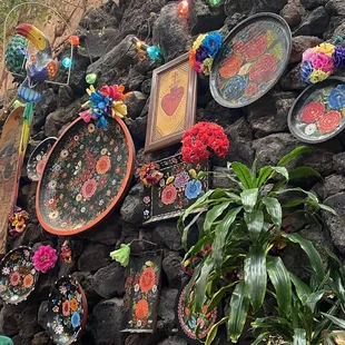 This was the wall by our table.