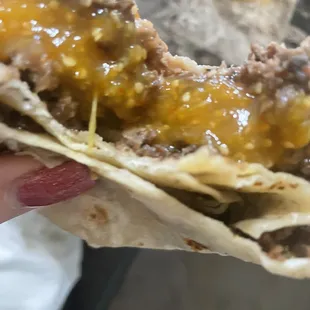 burrito half deliciousness!