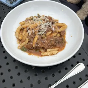 Pasta with lamb Ragu