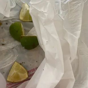 Dried up limes.