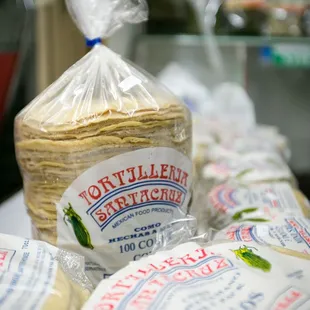 a bag of tortillas