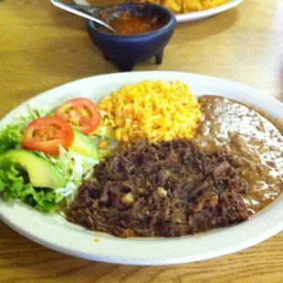 Barbacoa plate.