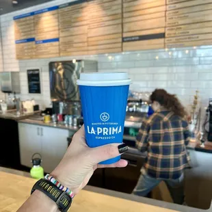 Coffee cheers from La Prima.