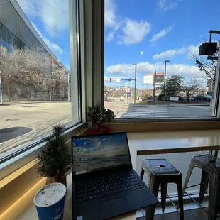 hot chocolate and view