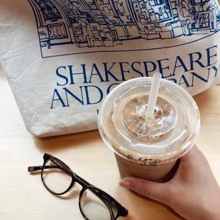 Cold brew with oat milk