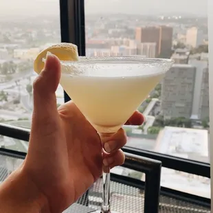 lemon drop with a view