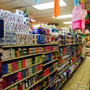 Soaps and detergent aisle