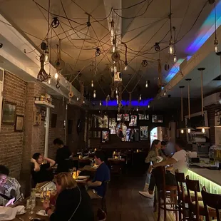 the interior of the restaurant