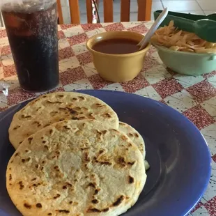 Great pork and cheese pupusas! This is the only place I trust for good pupusas!