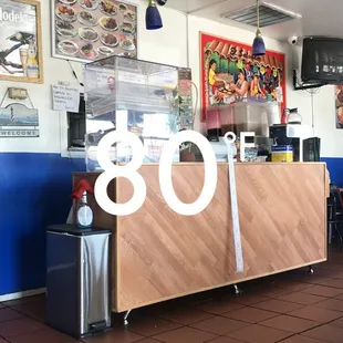 It felt hotter inside than outside lol