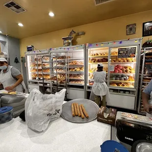 bakers working in a bakery