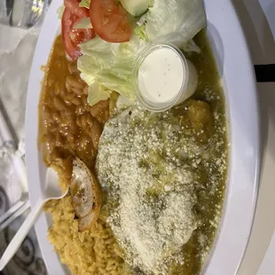 Enchilada plate
