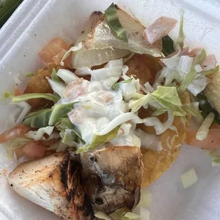 Fish taco ( bite size) picture is significantly zoomed in