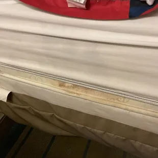 We were afraid to lift the mattress to learn more about this stain.