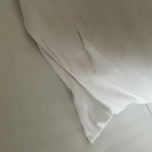 Dirty pillow case