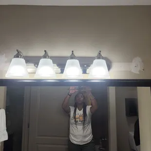 Patched holes in the wall