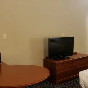 TV on top of dresser