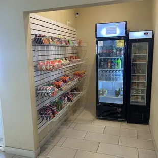 Wide variety of snacks