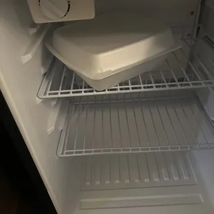 Moldy food in the refrigerator