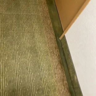 Unwashed hallway rug