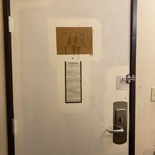 Interior side of the door