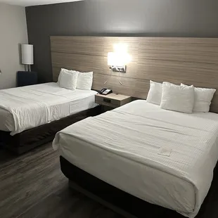 The room looked nice, but the beds were very uncomfortable.
