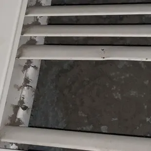 Dirty and broken air vent