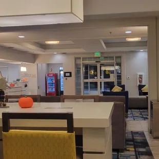 View of lobby from the breakfast area