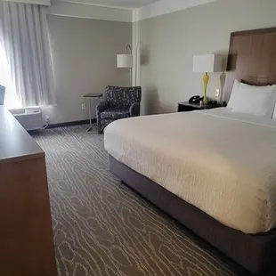 Guest room. Has fridge, coffee maker, and microwave