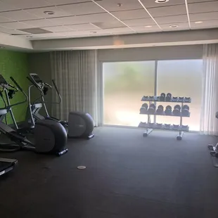 The gul. Clean enough and plenty of workout equipment.