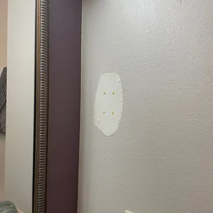 Sloppy repairs that were left unfinished.