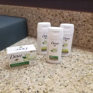 Dove single use products