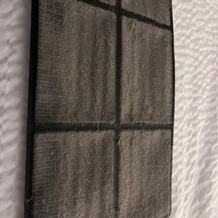 Dirty air filters in room