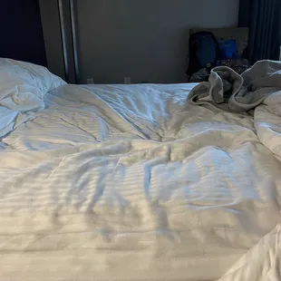 Hole in the middle of the bed!